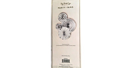 My Mind’s Eye Party Fans Silver Foil Hanging Decorations Set Of 4 Paper Art