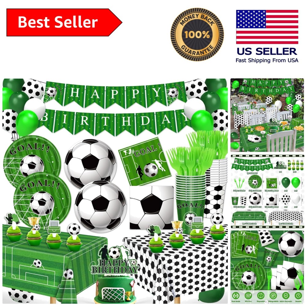 Ultimate Soccer-Themed Birthday Party Kit – 143 Pieces for Seamless Celebrations
