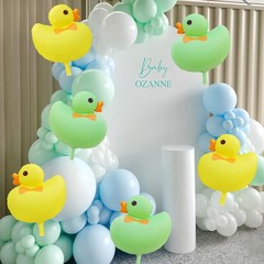6Pcs Duck Balloon/Duck Foil Balloon for Baby Shower Party Decoration/Duck Far…