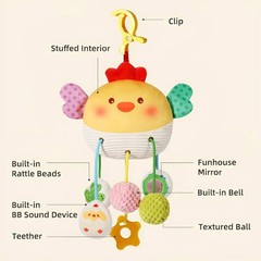 Bed Hanging drawstring Cheer Toy Bedbell Pendant Crab Jiggling Joy Baby Stroller