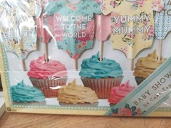 24 TALKING TABLES TRULY BABY SHOWER CAKE TOPPERS FOOD PICKS PARTY UNISEX NEW