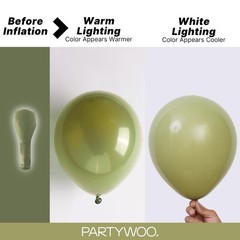 Sage Green Balloons 85pcs Different Sizes of 18 12 10 5 Inch Olive Boho Green…