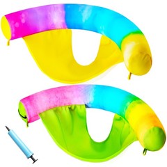 Inflatable Pool Floats Chairs Adults, 2 Pack Fabric Floating Noodle Chairs wi…