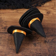 10Pcs Miniature Witch Hat Wine Bottle Caps Halloween Witch Hats Witch Decor