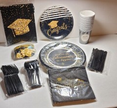 2024 Graduation Party Supplies Tableware Plates Cups Party Decorations Balloons