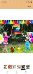 Rainbow Mexican Number Piñata for Kids with Blindfold Stick and Confetti…