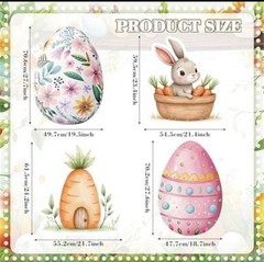 Baby Shower Egg Bunny Cardboard Large Cutouts Party Decorations