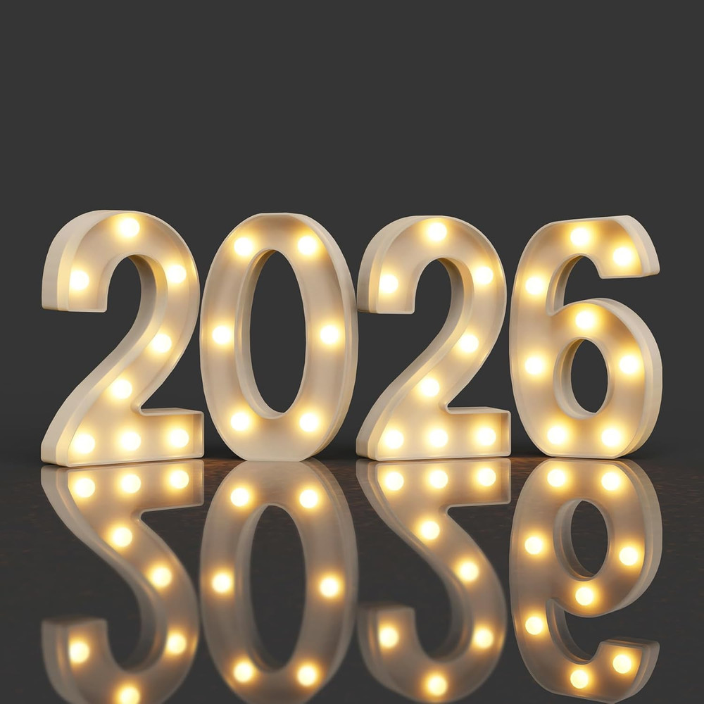 Marquee Numbers 2026 Light up Numbers for 2026 Prom Graduation Marquee Letters C