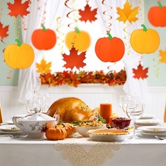 Thanksgiving Decorations Swirls Hanging Fall Autumn Home Office Classroom