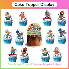 Dog Man Party Supplies Birthday Decoration Set Balloons Cake Topper Banner 5x3ft