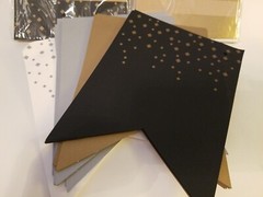 2 NIP Party Sets + 1 Partial IKEA Vinter Banners Black White & Gold+Gold Strings