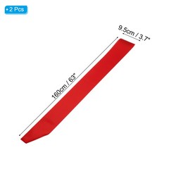 2Pcs 63″x4″ Blank Satin Sash DIY Plain Sash Prom Queen Sashes Red