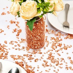 8700 PCS Rose Gold Diamond Table Confetti, Acrylic Vase Fillers for Centerpie…