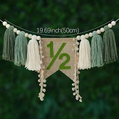 1/2 Birthday Decorations «Half Way to One» Baby 6 Months Banner Half Year NEW