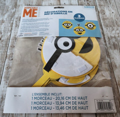 Despicable Me Honeycomb Decorations 3pc Party Birthday Decorations