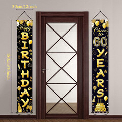 60th Birthday Party Banner Decorations for Women Men 60 Year Old Door Banners Si
