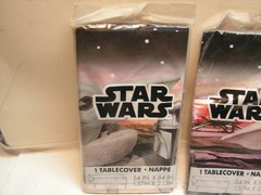 3 X Star Wars Party Decorations Tablecover lot set. 54″ X 84″