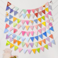 Colorful Pennant Flag Banner 2 pc Multicolor Pennant Banner
