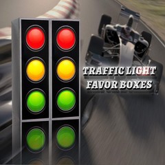 2 Pcs Traffic Light Boxes for Car Theme Birthday Party Supplies Party Decor T…