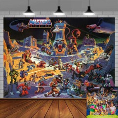 He Man Party Supplies Backdrop Banner Poster Photography Vinyl 7x5ft