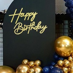 Happy Birthday Sign for Backdrop – Glitter Felt Happy Birthday Letter Sign fo…
