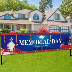Veterans Day Decorations -Patriotic Banner Decorations Memorial Day Indoor and O