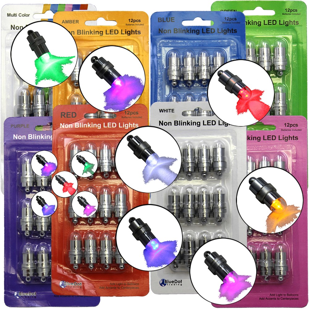 48 SUBMERSIBLE LED Waterproof Balloon Floral Mini Light Wedding Party 8 Colors