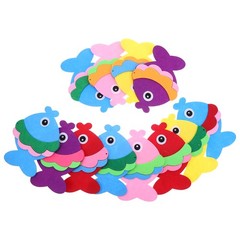 12Pcs Fish Shape Ornaments Multi Color Ocean Decor Ideal for Classroom and Store
