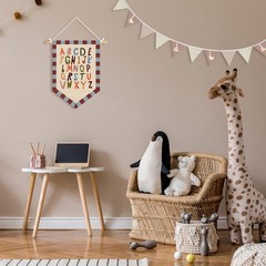 Room Decor, ABC Alphabet Posters Wall Pennants Banners