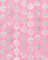 Bolaras Disco Ball Foil Curtain – Silver – Self adhesive – (39″ x 79″)