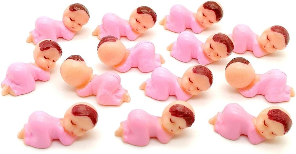 Mini Plastic Babies for Party Favor Decor Party Decorations Baby Shower Party Ga