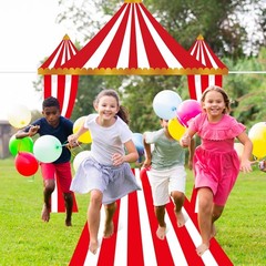 4 Pcs Carnival Circus Tent Decorations Carnival Entryway Door Party Decor Awn