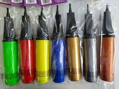 2Pcs Latex Foil Manual Pumps Dual Air Balloon Inflator for Happy Birthday Decor