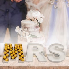 10 Inch MRS Bridal Shower Wedding Letter Trays Treat Charcuterie Display