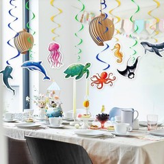 Durable 24 Pcs Ocean Party Hanging Swirls – Perfect for Summer Celebrations