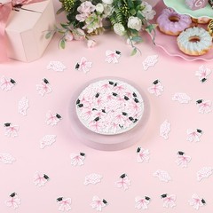 200 PCS Pink Bow Graduation Confetti Congrats Grad Class of 2026 Decor Scatter