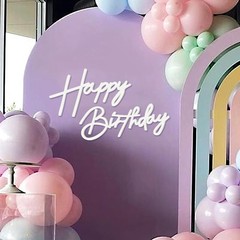 Happy Birthday Sign for Backdrop – Felt Happy Birthday Sign for Balloon Arch …