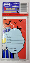 VTG Batman Party Invitations 8 pack The Animated Series DC Comics E31F