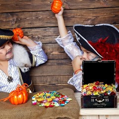 430 Pieces Pirate Party Decorations Pirate Treasure Jewels and Pirate Gold Fake