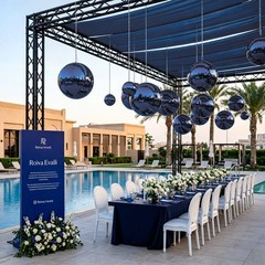 20″ Disco Ball Large Mirror Ball Glass Tiles for Wedding DJ Stage Event Blue
