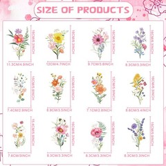 Wildflower Birthday Party Decorations – 48PCS Flower Party Decorations Floral…
