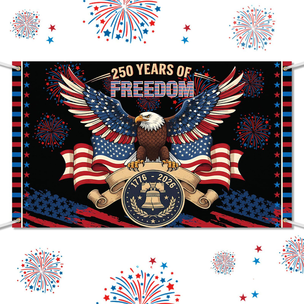 Tegeme 250 Anniversary Decoration, 6.07 x 3.61 ft American x