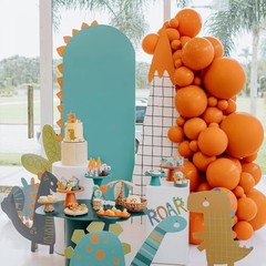147 Pcs Orange Balloon Different Sizes 18 12 10 5 Inch Fall Balloons Arch Ygju