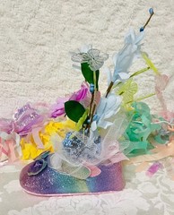 Rainbows & Butterfly Baby Shower/Birthday Centerpiece, Keepsake Outfit-Unique