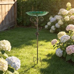 30.31in For Garden Bird Bath Metal – Look Rust Resistant Easy Assembly