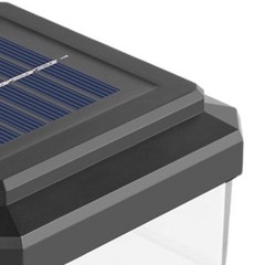 Solar Fence Light LED Mounts Easily on Rod Mat Fence Posts Black Color