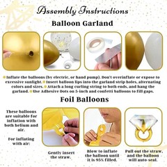 All-In-One Engagement Party Decorations: 248-Piece Gold & White Celebration Set