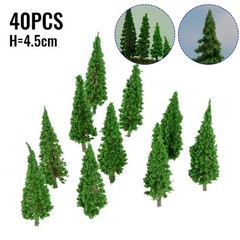 40x Mixed Model Trees With Base For Train Railroad Diorama Models Train Scenery