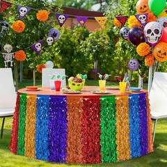 Cinco De Mayo Decorations, 2 Pack Fiesta Table Skirts Supplies for Fiesta Par…