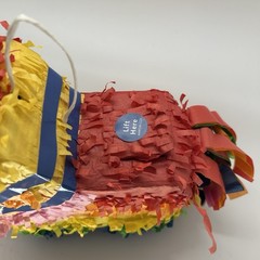 Mini Rainbow Donkey Piñata Birthday Party Kids Decor Luau Vibrant Colors